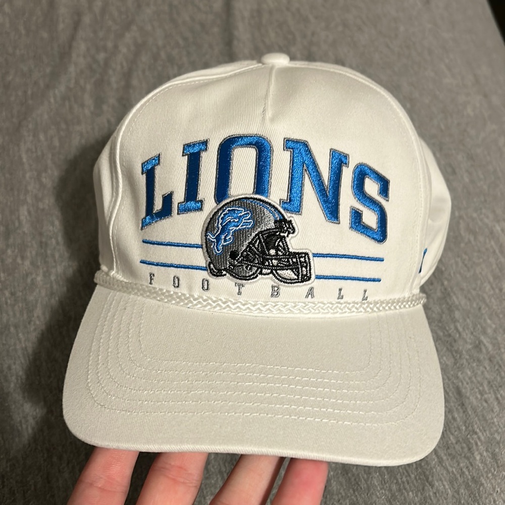 47 brand Detroit lions white hat